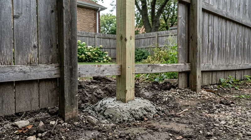 Fence Post Repair & Replacement Chicago